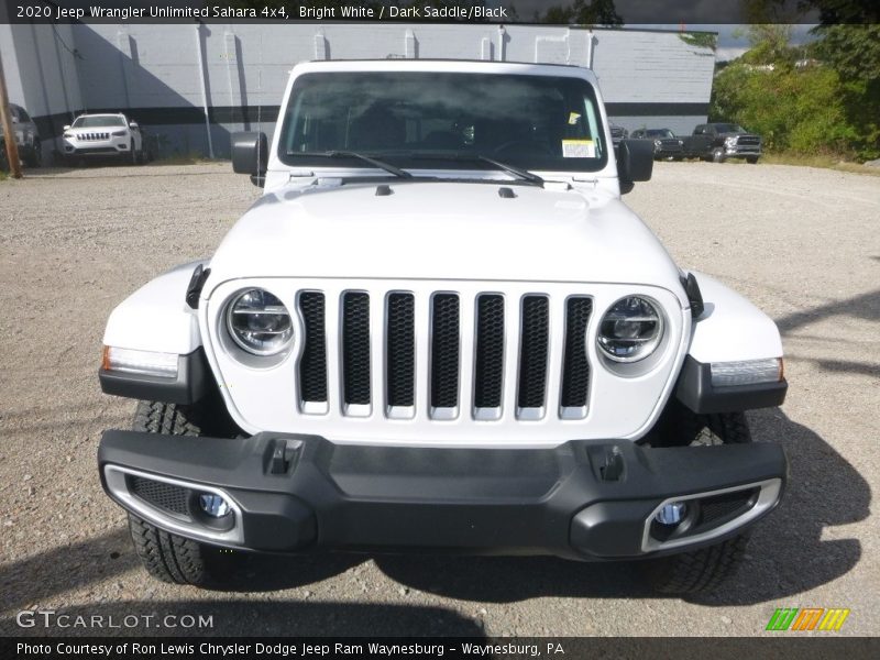 Bright White / Dark Saddle/Black 2020 Jeep Wrangler Unlimited Sahara 4x4