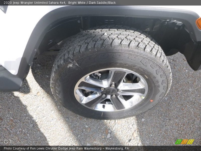 Bright White / Dark Saddle/Black 2020 Jeep Wrangler Unlimited Sahara 4x4