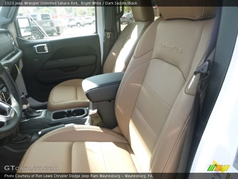 Bright White / Dark Saddle/Black 2020 Jeep Wrangler Unlimited Sahara 4x4