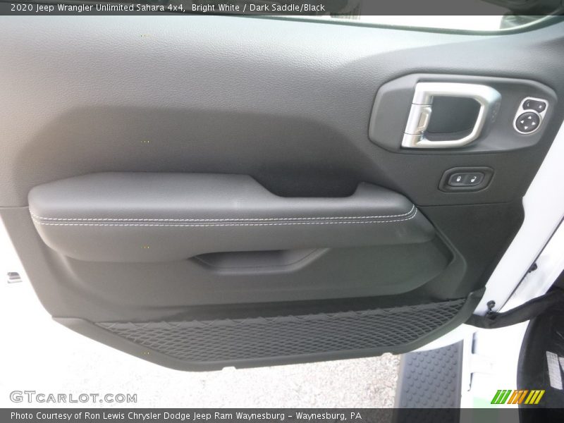 Bright White / Dark Saddle/Black 2020 Jeep Wrangler Unlimited Sahara 4x4