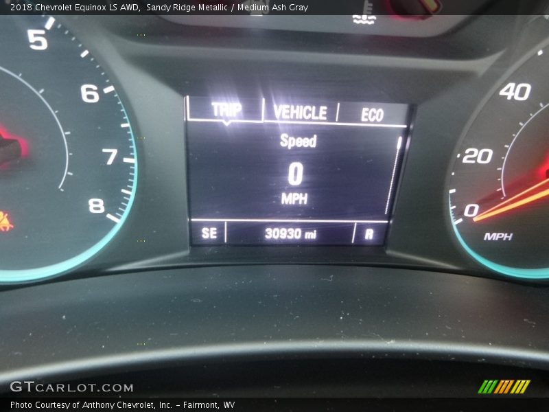 Sandy Ridge Metallic / Medium Ash Gray 2018 Chevrolet Equinox LS AWD