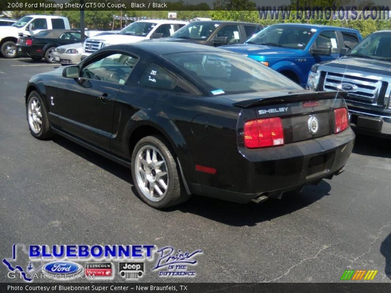 Black / Black 2008 Ford Mustang Shelby GT500 Coupe