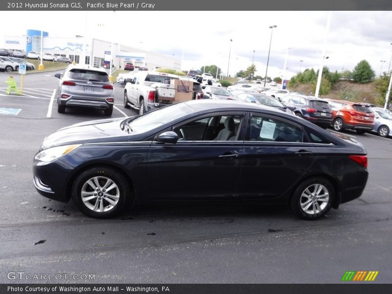 Pacific Blue Pearl / Gray 2012 Hyundai Sonata GLS