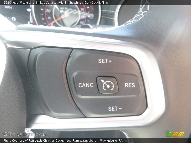 Bright White / Dark Saddle/Black 2020 Jeep Wrangler Unlimited Sahara 4x4