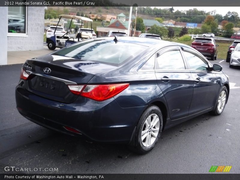 Pacific Blue Pearl / Gray 2012 Hyundai Sonata GLS