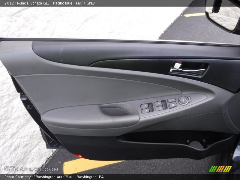 Pacific Blue Pearl / Gray 2012 Hyundai Sonata GLS