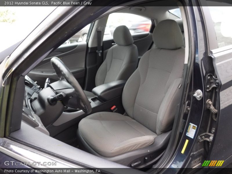 Pacific Blue Pearl / Gray 2012 Hyundai Sonata GLS
