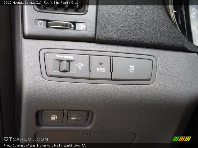 Pacific Blue Pearl / Gray 2012 Hyundai Sonata GLS