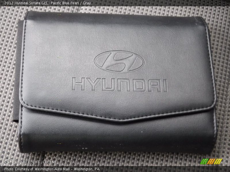 Pacific Blue Pearl / Gray 2012 Hyundai Sonata GLS