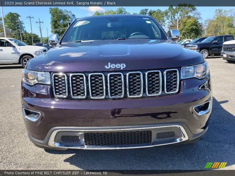 Sangria Metallic / Black 2020 Jeep Grand Cherokee Limited 4x4