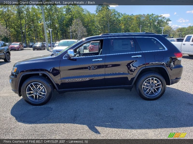 Sangria Metallic / Black 2020 Jeep Grand Cherokee Limited 4x4