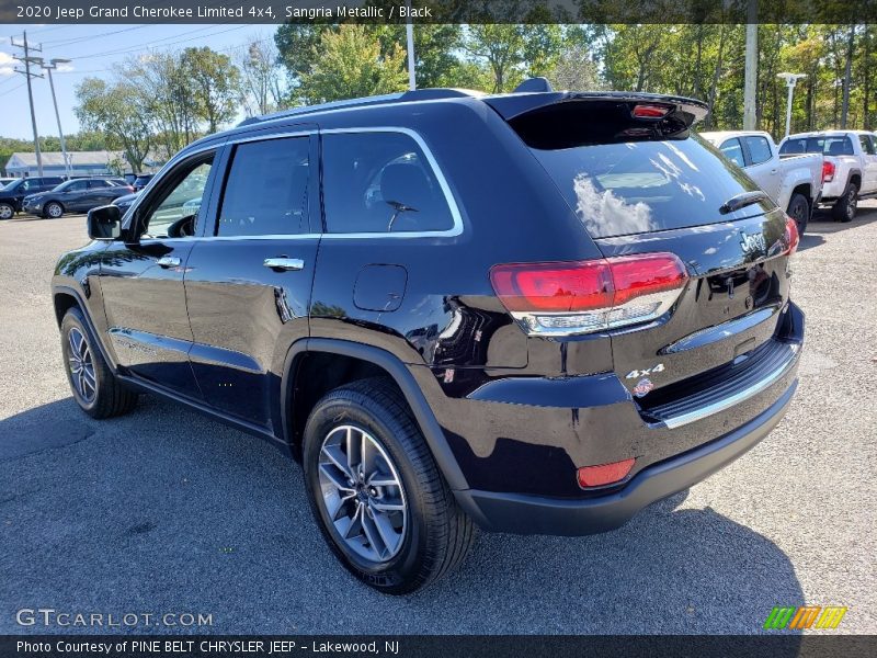 Sangria Metallic / Black 2020 Jeep Grand Cherokee Limited 4x4