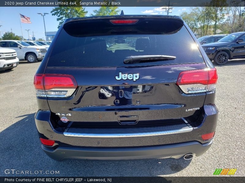 Sangria Metallic / Black 2020 Jeep Grand Cherokee Limited 4x4