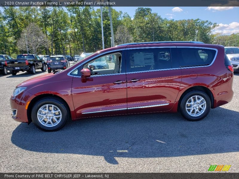 Velvet Red Pearl / Alloy/Black 2020 Chrysler Pacifica Touring L