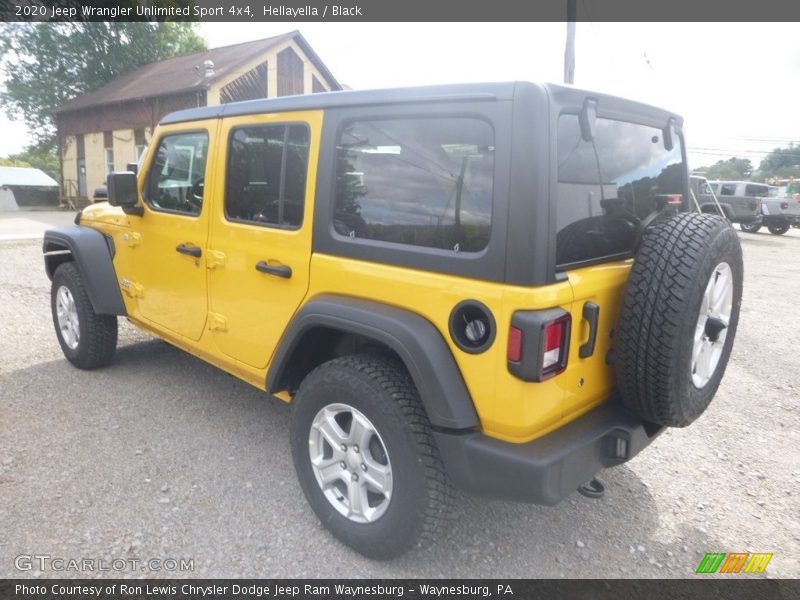 Hellayella / Black 2020 Jeep Wrangler Unlimited Sport 4x4