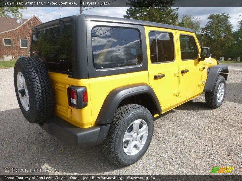 Hellayella / Black 2020 Jeep Wrangler Unlimited Sport 4x4