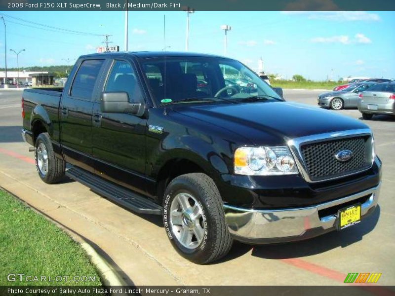 Black / Medium/Dark Flint 2008 Ford F150 XLT SuperCrew