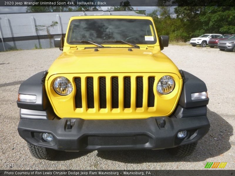 Hellayella / Black 2020 Jeep Wrangler Unlimited Sport 4x4