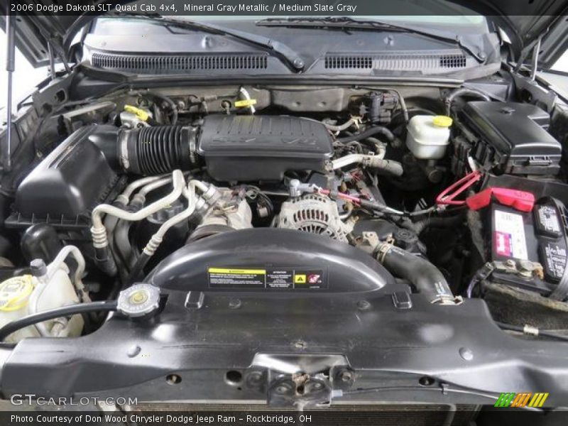 Mineral Gray Metallic / Medium Slate Gray 2006 Dodge Dakota SLT Quad Cab 4x4