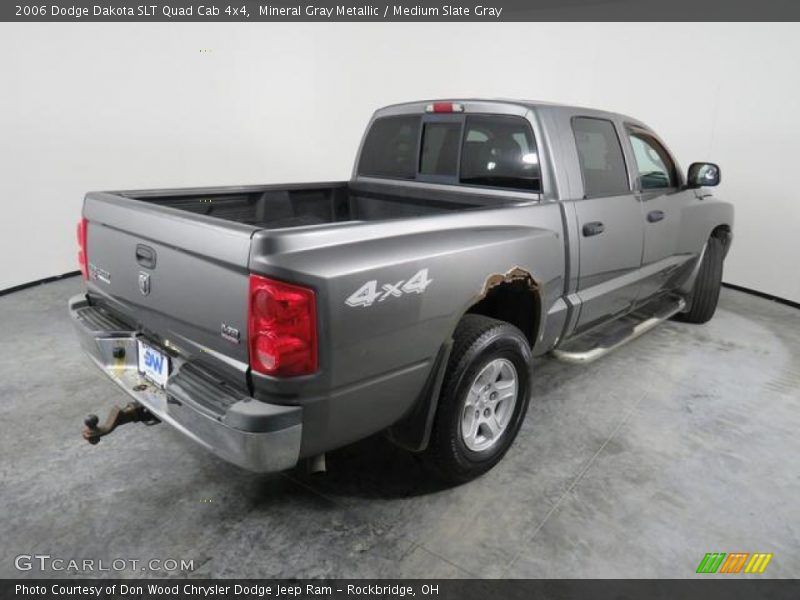 Mineral Gray Metallic / Medium Slate Gray 2006 Dodge Dakota SLT Quad Cab 4x4