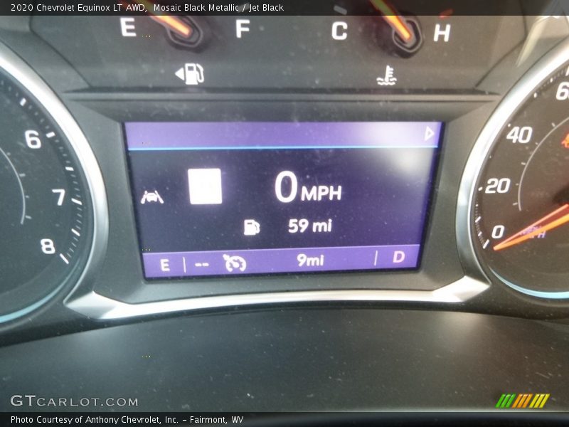 Mosaic Black Metallic / Jet Black 2020 Chevrolet Equinox LT AWD