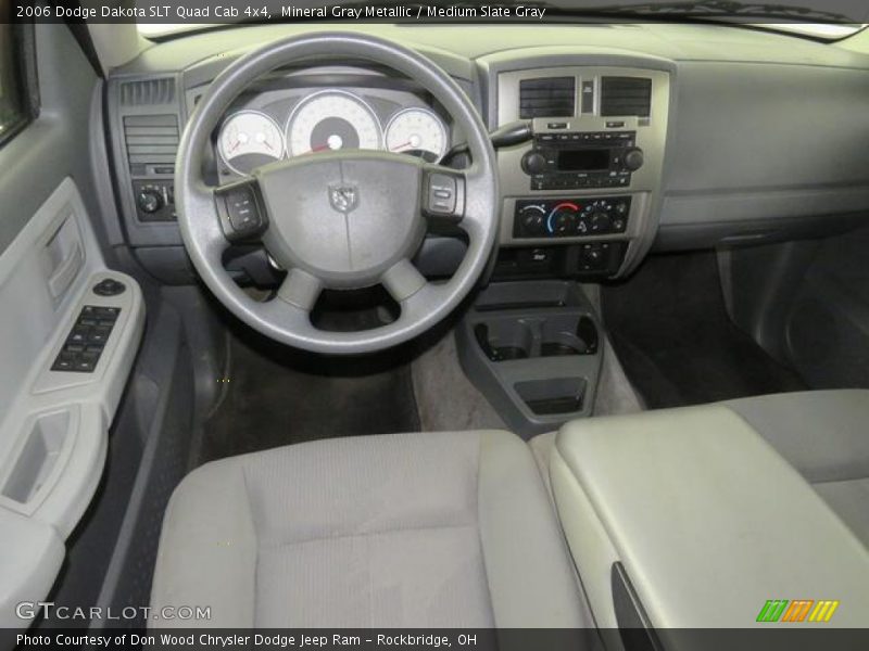 Mineral Gray Metallic / Medium Slate Gray 2006 Dodge Dakota SLT Quad Cab 4x4