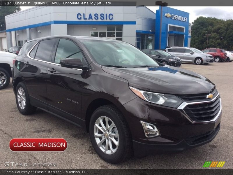 Chocolate Metallic / Jet Black 2020 Chevrolet Equinox LT AWD