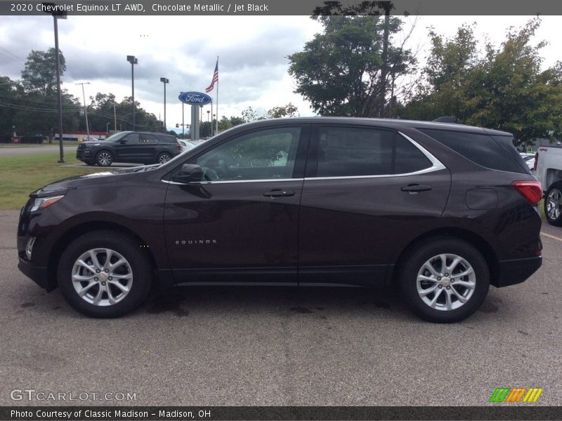 Chocolate Metallic / Jet Black 2020 Chevrolet Equinox LT AWD