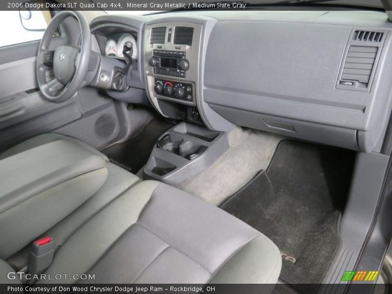Mineral Gray Metallic / Medium Slate Gray 2006 Dodge Dakota SLT Quad Cab 4x4