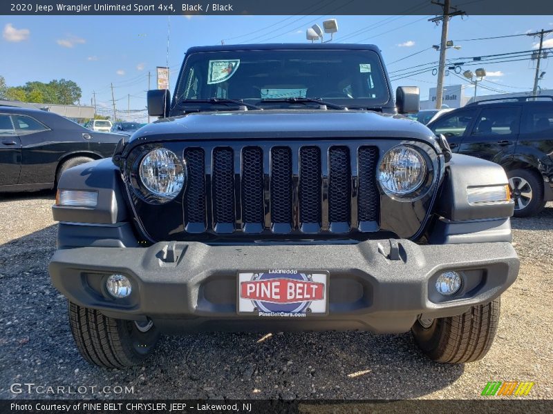 Black / Black 2020 Jeep Wrangler Unlimited Sport 4x4