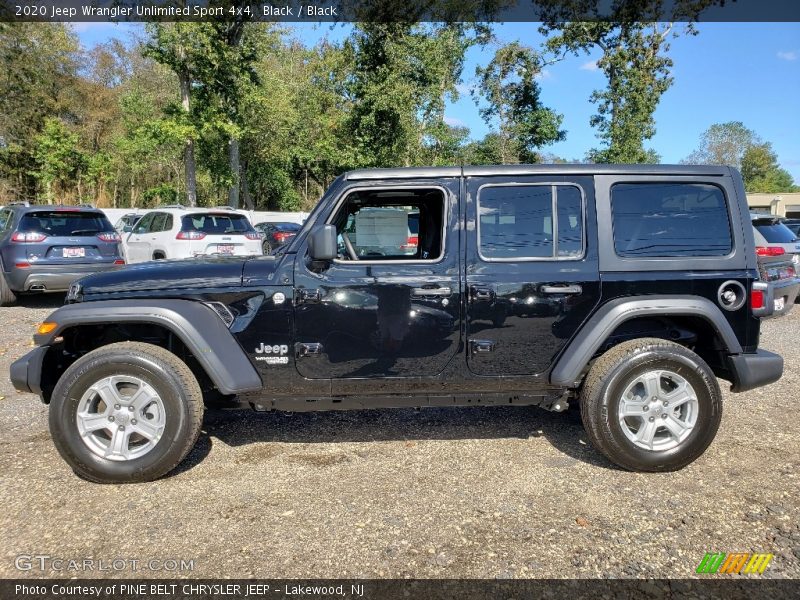Black / Black 2020 Jeep Wrangler Unlimited Sport 4x4