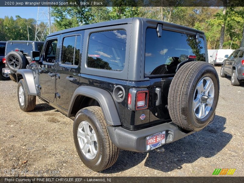 Black / Black 2020 Jeep Wrangler Unlimited Sport 4x4