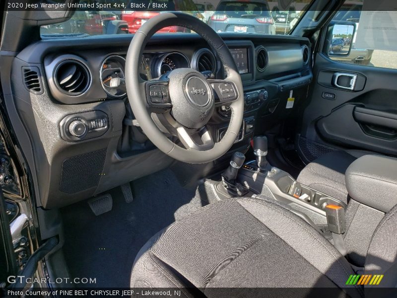 Black / Black 2020 Jeep Wrangler Unlimited Sport 4x4