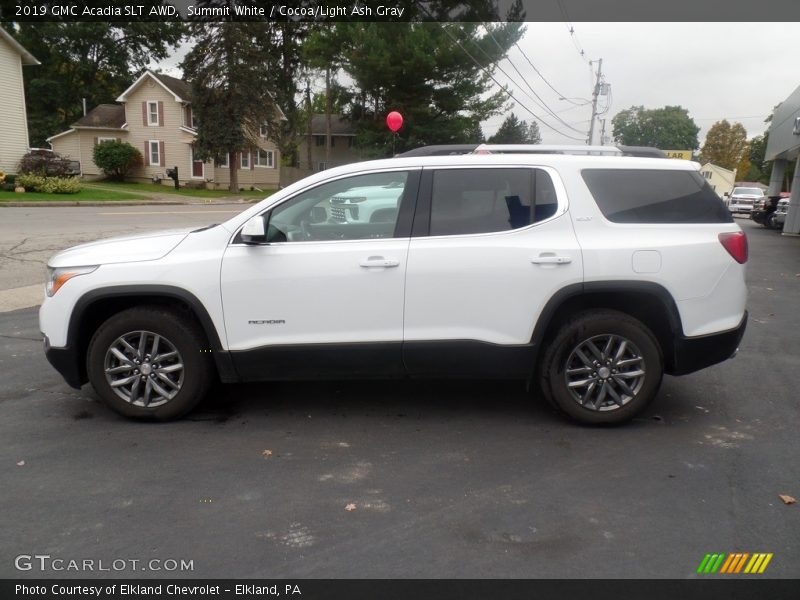 Summit White / Cocoa/Light Ash Gray 2019 GMC Acadia SLT AWD