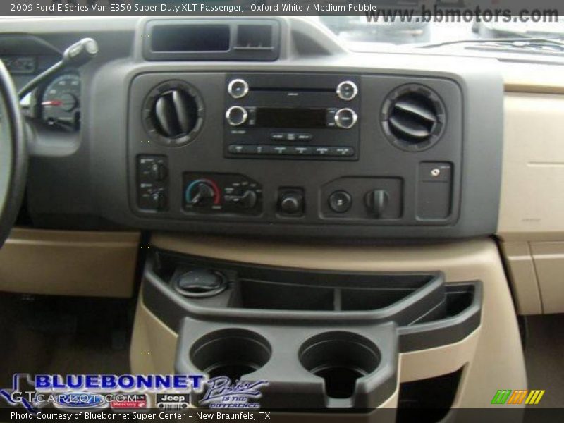 Oxford White / Medium Pebble 2009 Ford E Series Van E350 Super Duty XLT Passenger