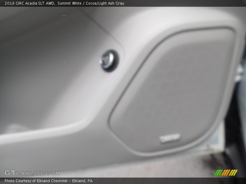 Summit White / Cocoa/Light Ash Gray 2019 GMC Acadia SLT AWD