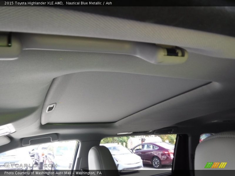 Nautical Blue Metallic / Ash 2015 Toyota Highlander XLE AWD