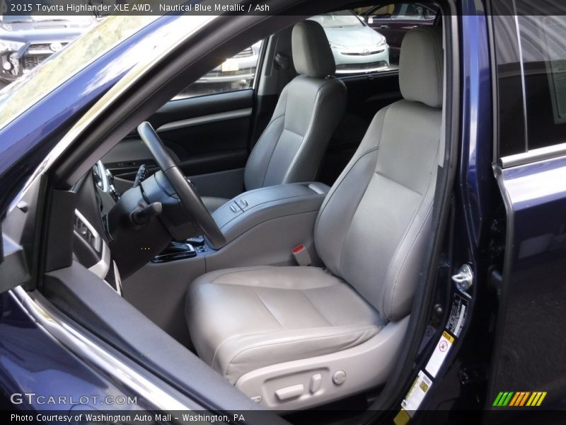 Nautical Blue Metallic / Ash 2015 Toyota Highlander XLE AWD