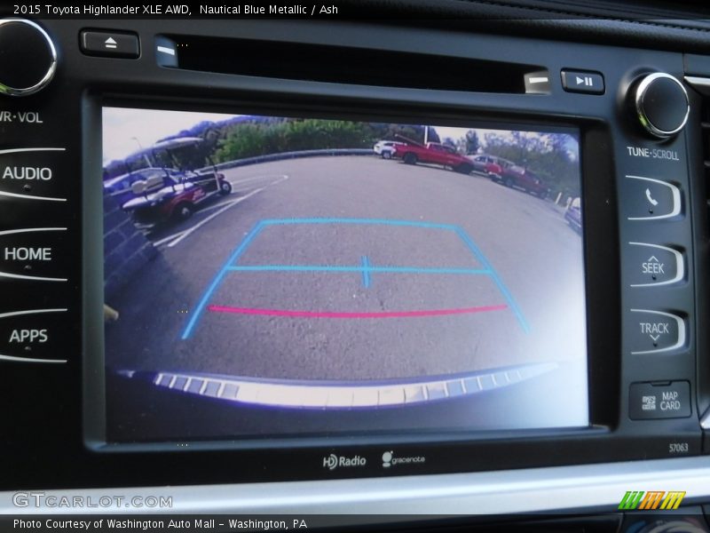 Nautical Blue Metallic / Ash 2015 Toyota Highlander XLE AWD