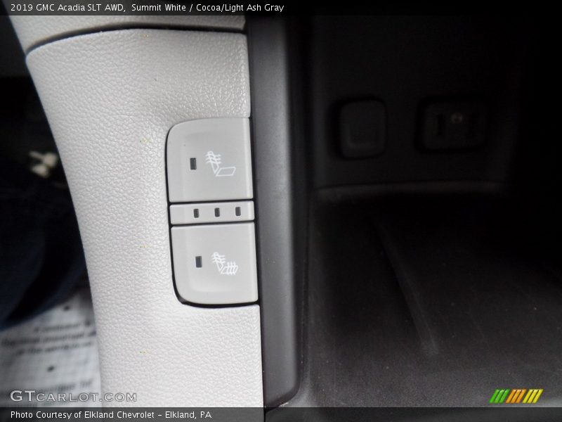 Summit White / Cocoa/Light Ash Gray 2019 GMC Acadia SLT AWD