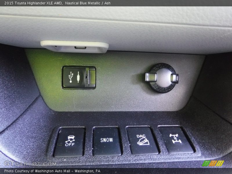 Nautical Blue Metallic / Ash 2015 Toyota Highlander XLE AWD