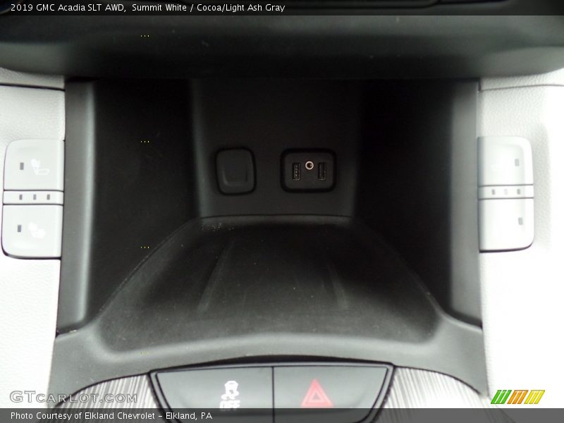 Summit White / Cocoa/Light Ash Gray 2019 GMC Acadia SLT AWD