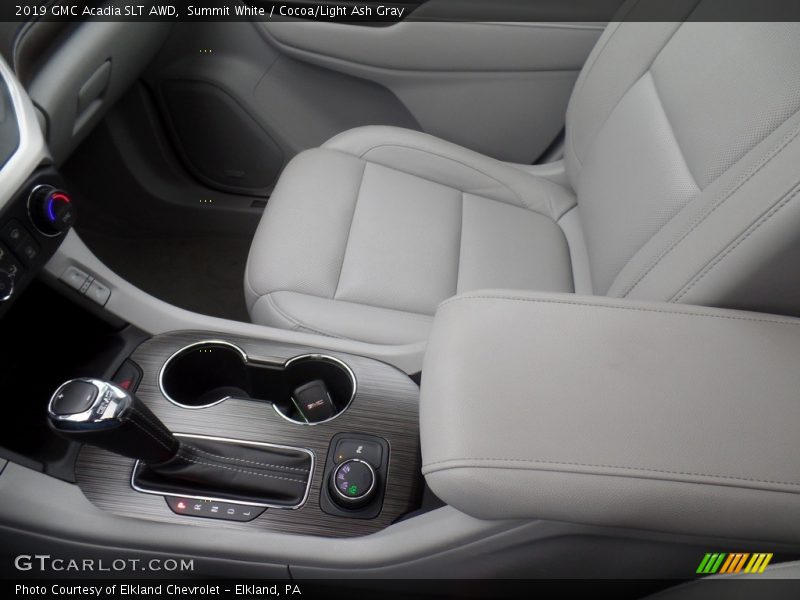 Summit White / Cocoa/Light Ash Gray 2019 GMC Acadia SLT AWD