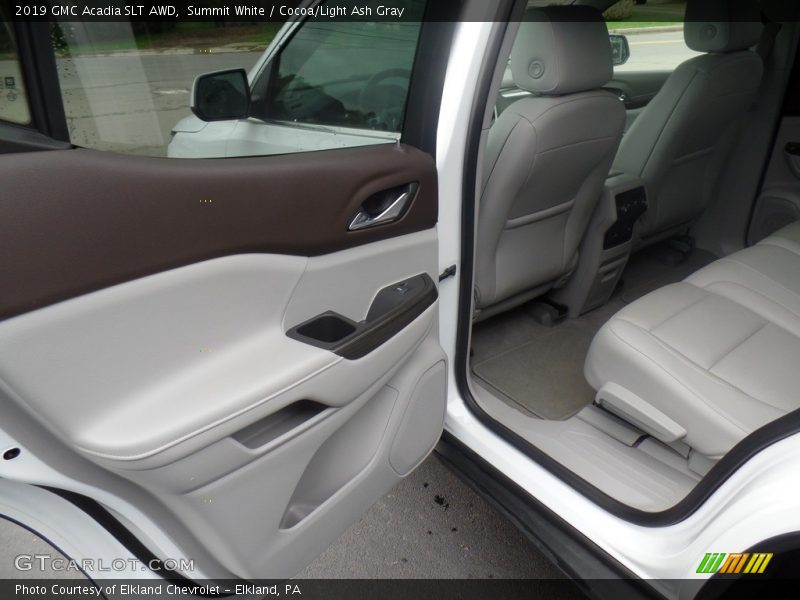 Summit White / Cocoa/Light Ash Gray 2019 GMC Acadia SLT AWD