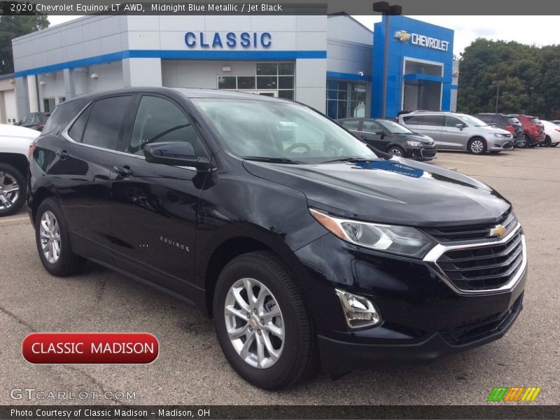 Midnight Blue Metallic / Jet Black 2020 Chevrolet Equinox LT AWD