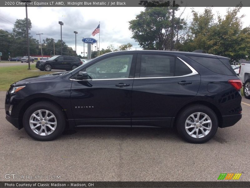 Midnight Blue Metallic / Jet Black 2020 Chevrolet Equinox LT AWD