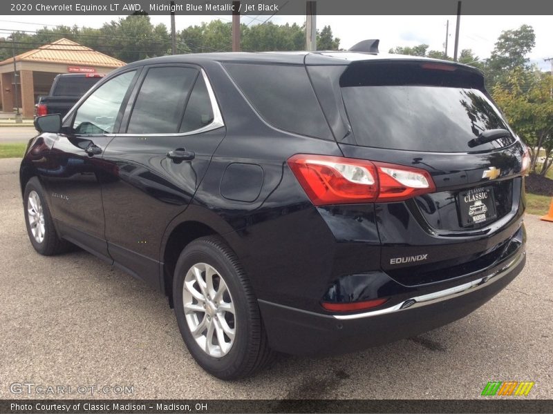 Midnight Blue Metallic / Jet Black 2020 Chevrolet Equinox LT AWD