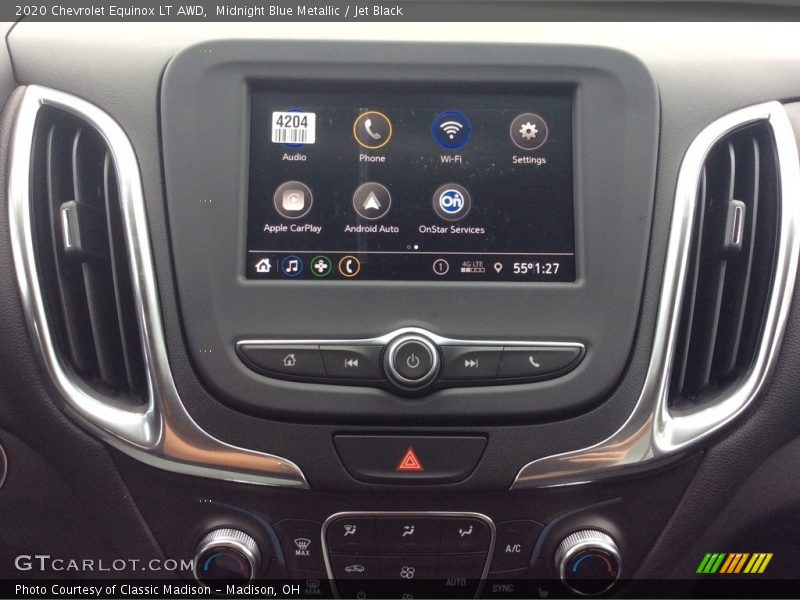 Midnight Blue Metallic / Jet Black 2020 Chevrolet Equinox LT AWD