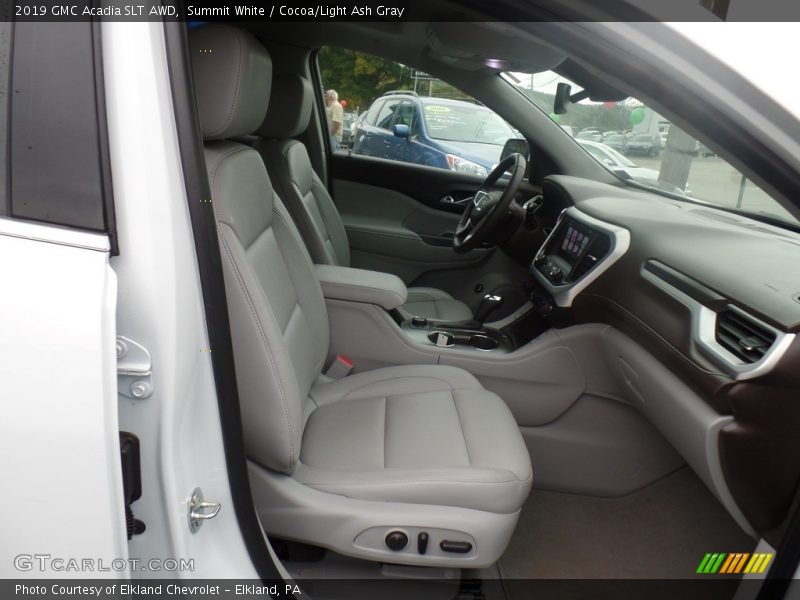 Summit White / Cocoa/Light Ash Gray 2019 GMC Acadia SLT AWD