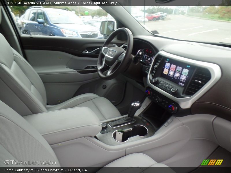 Summit White / Cocoa/Light Ash Gray 2019 GMC Acadia SLT AWD